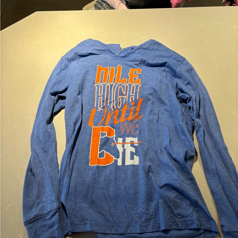 Blue Long Sleeve Graphic Tee